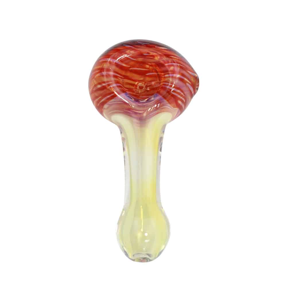 Chameleon Glass Mitosis – Color Head with Silver Fume-Hand Pipe-Chameleon-Red-Epic Head Shop