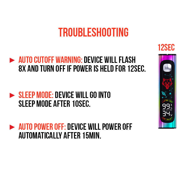 Wulf Mods Pro Digit Variable Voltage 510 Battery