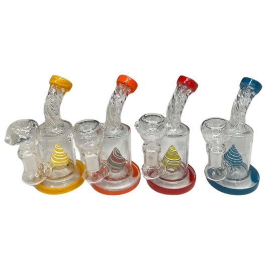 5″ Bent Neck Pod Perk Water Pipe – Assorted Colors-Water Pipe-Unbranded-Epic Head Shop
