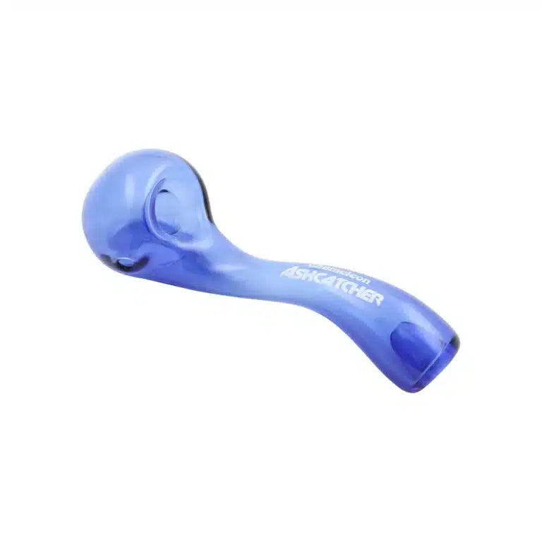 Chameleon Glass Ashcatcher Laid Back Sherlock Hand Pipe-Hand Pipe-Chameleon-Blue-Epic Head Shop