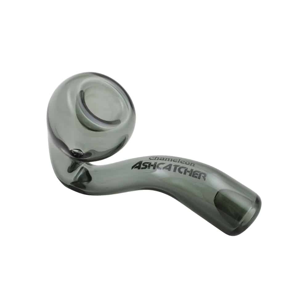 Chameleon Glass Ashcatcher Lawnchair Sherlock Hand Pipe-Hand Pipe-Chameleon-Smoke-Epic Head Shop