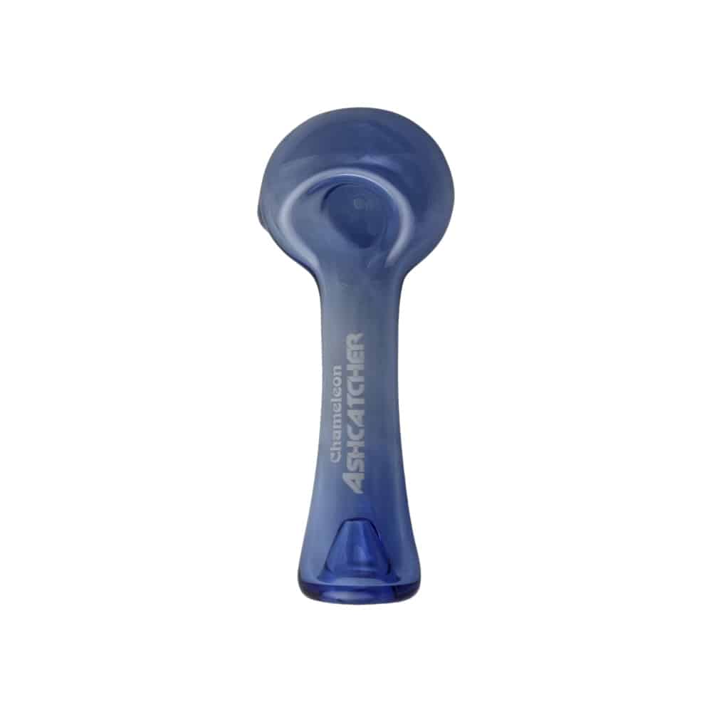 Chameleon Glass Ashcatcher Spoon-Hand Pipe-Chameleon-Blue-Epic Head Shop