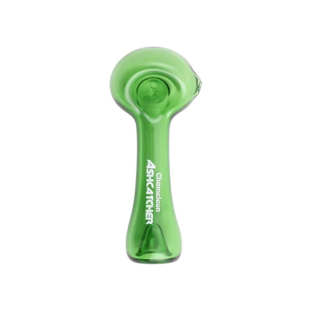 Chameleon Glass Ashcatcher Spoon-Hand Pipe-Chameleon-Green-Epic Head Shop