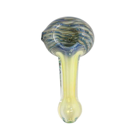 Chameleon Glass Mitosis – Color Head with Silver Fume-Hand Pipe-Chameleon-Blue-Epic Head Shop