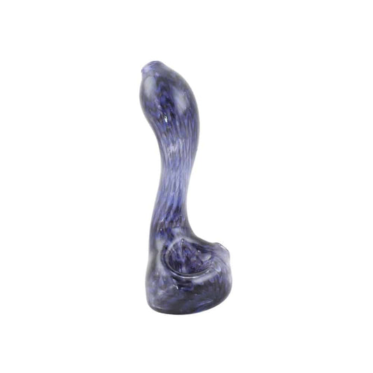Chameleon Glass Waterfall Standup Sherlock Glass Pipe-Hand Pipe-Chameleon-Black & Amber Purple-Epic Head Shop