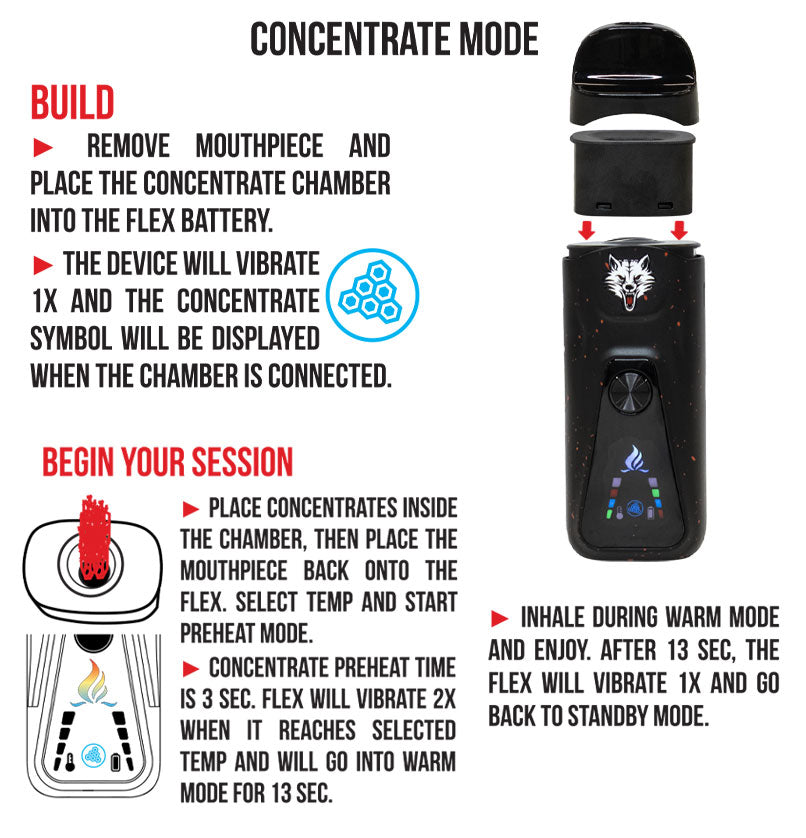 Wulf Mods Flex Dual Use Concentrate & Dry Herb Vaporizer