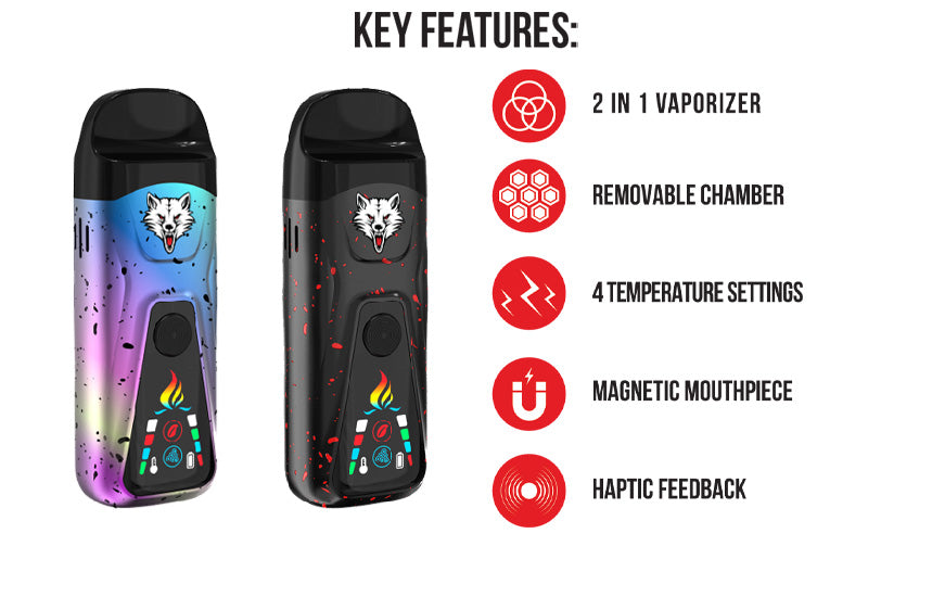Wulf Mods Flex Dual Use Concentrate & Dry Herb Vaporizer