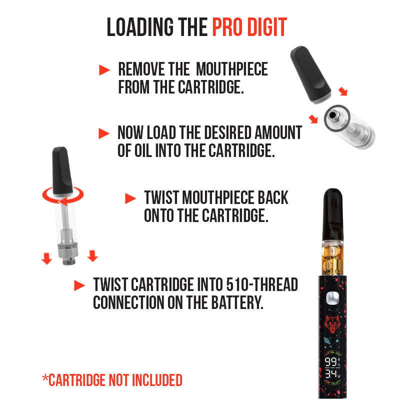 Wulf Mods Pro Digit Variable Voltage 510 Battery
